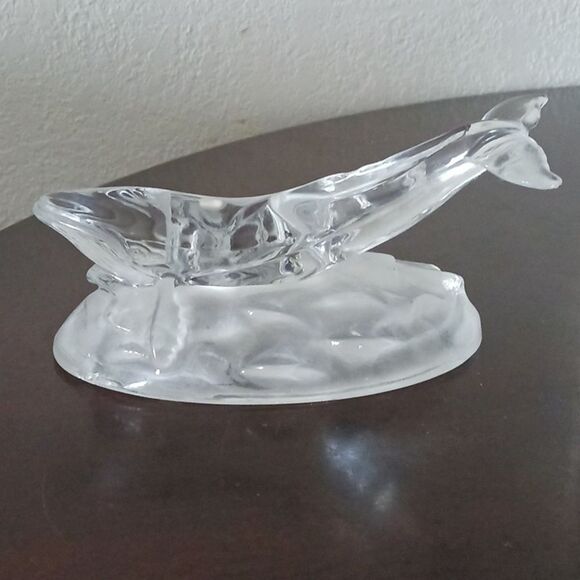 Cristal D'Arques Whale And Calf Lead Crystal Figurine - Picture 4 of 7